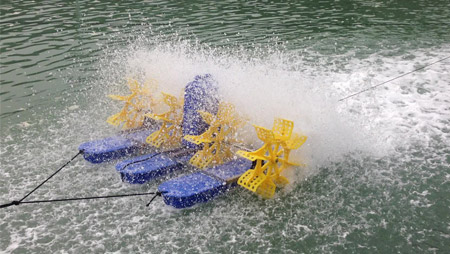 Luftningsprincipen för fiskdammsluftare